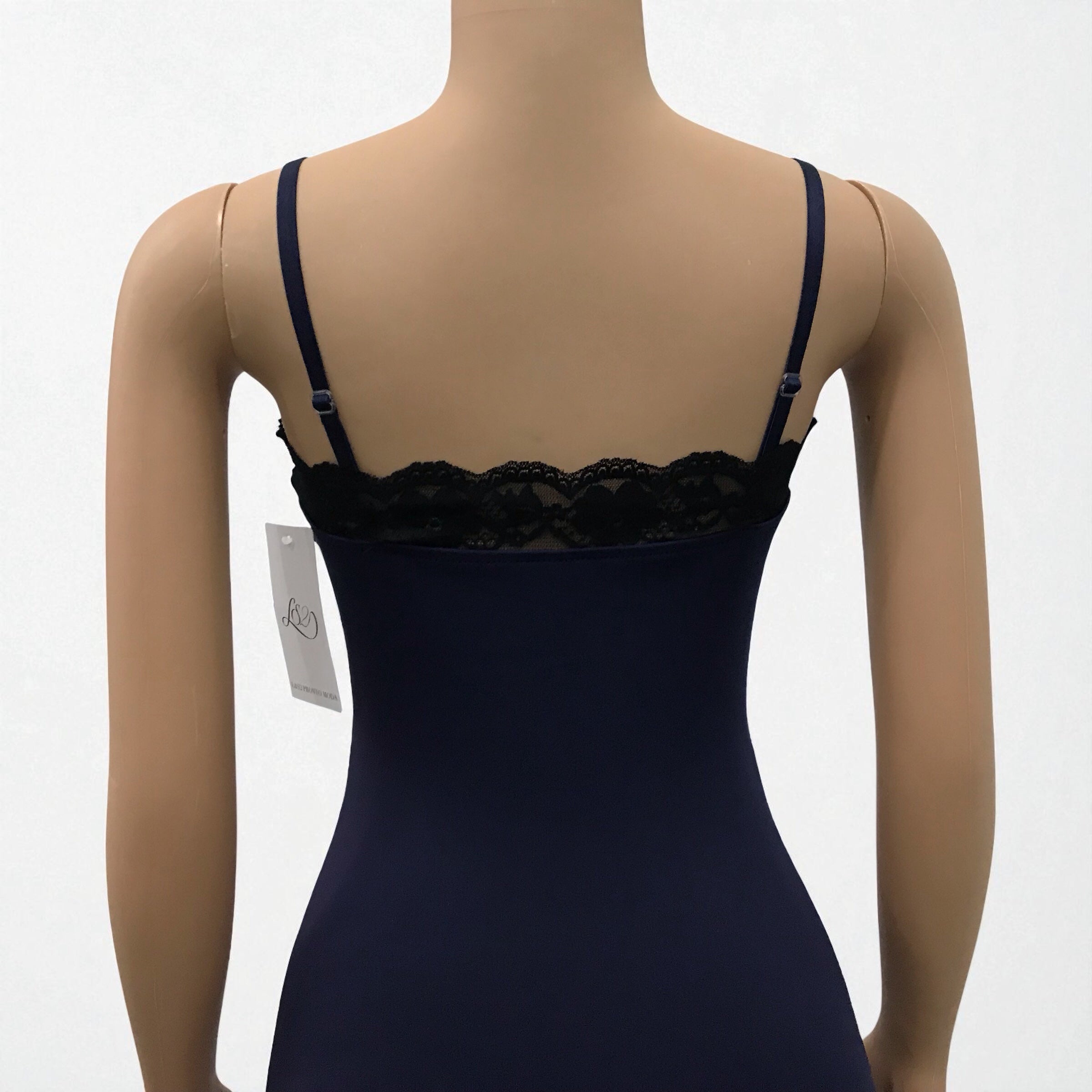 Vestido lencero ajustado