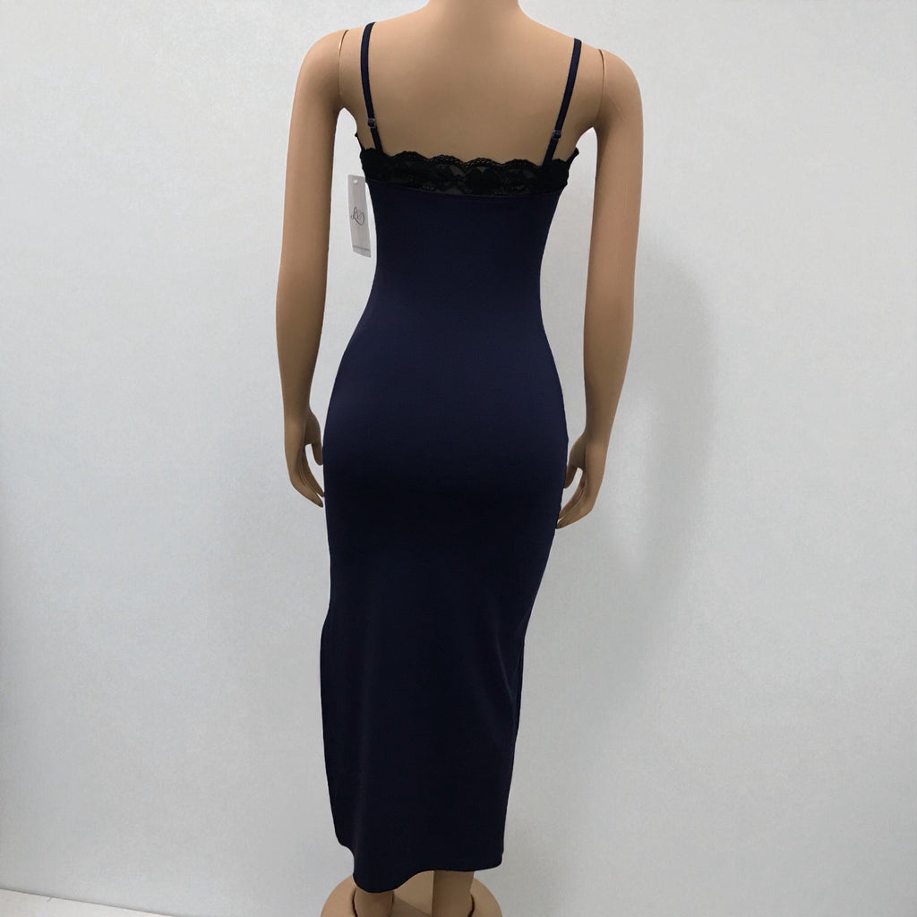 Vestido lencero ajustado